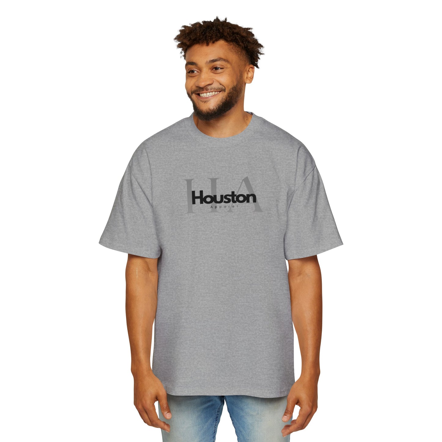 Light Color HA Men's Heavy Oversized Tee