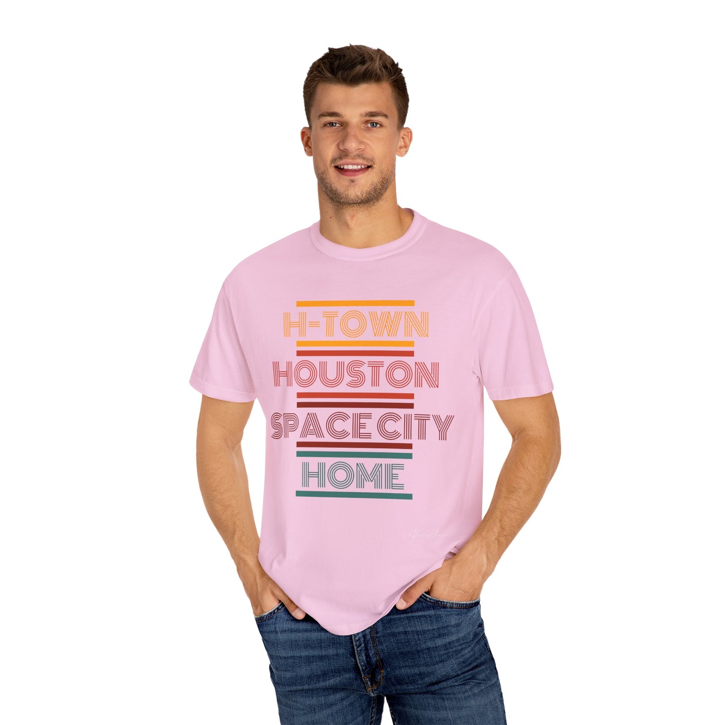 Houston is Home Unisex Garment-Dyed T-shirt