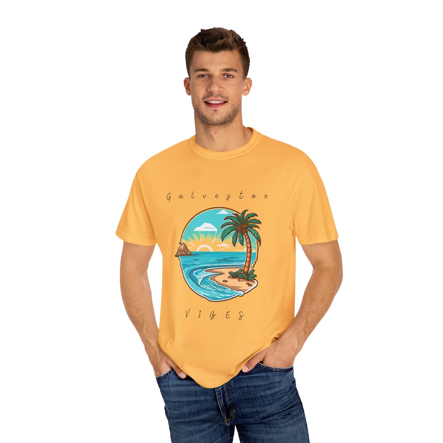 Galveston Unisex Garment-Dyed T-shirt