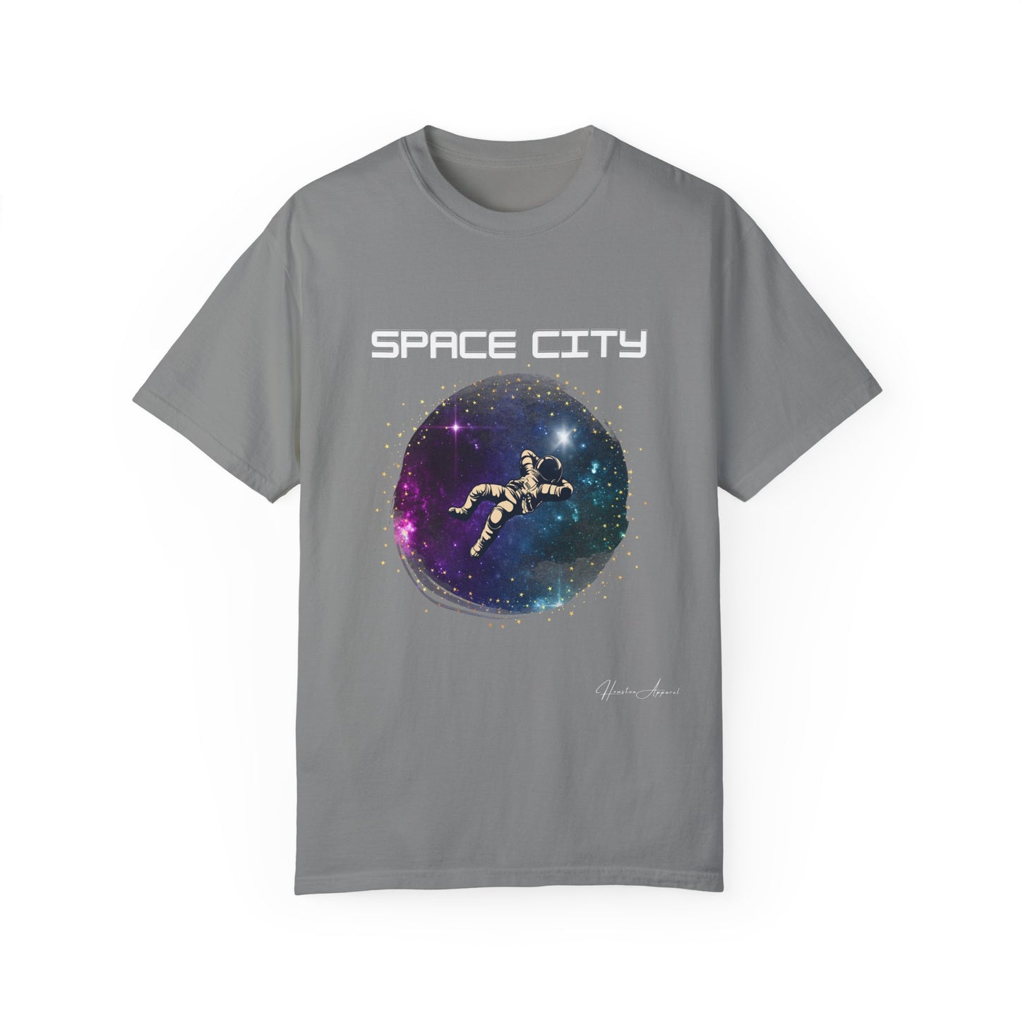 Space City Unisex Garment-Dyed T-shirt