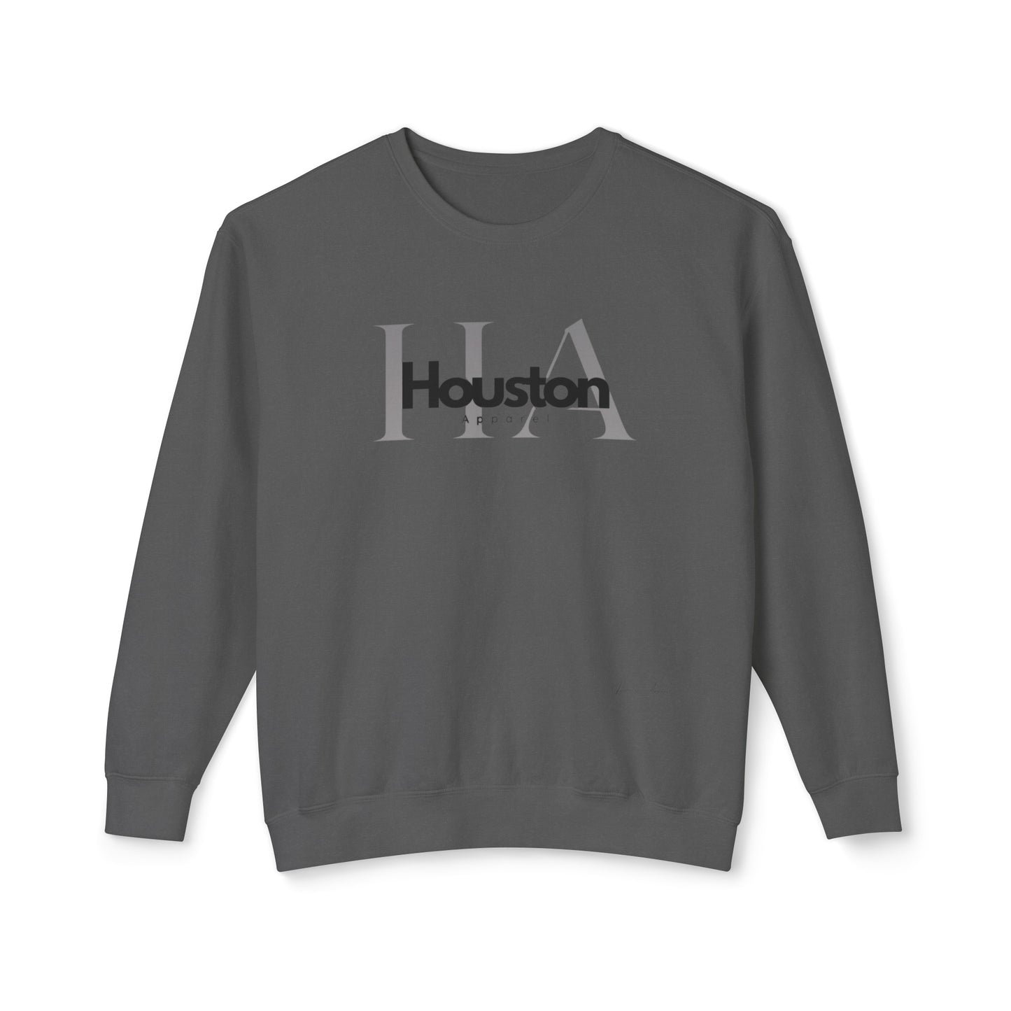 Houston Apparel with logo Unisex Lightweight Crewneck Sweatshirt