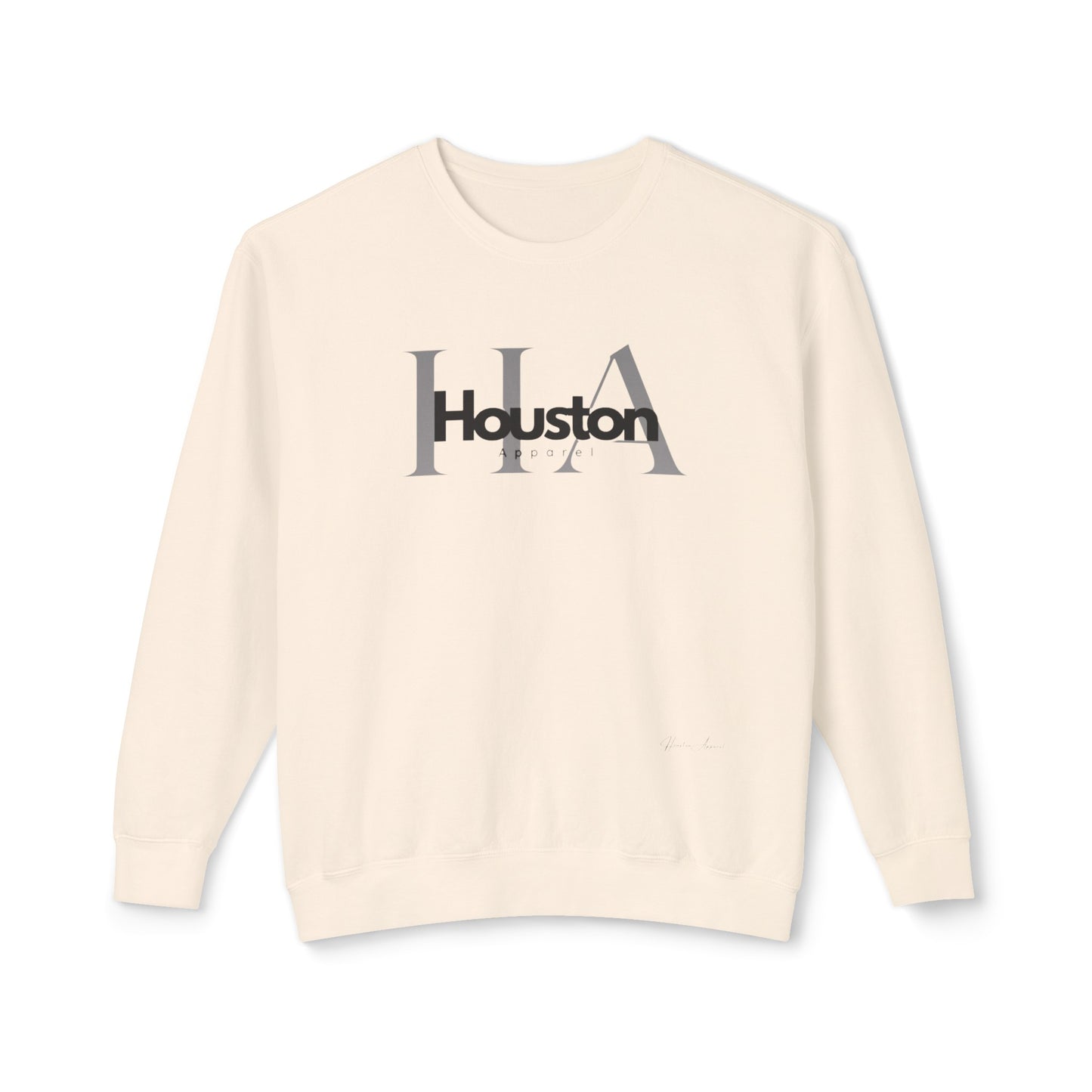 Houston Apparel with logo Unisex Lightweight Crewneck Sweatshirt