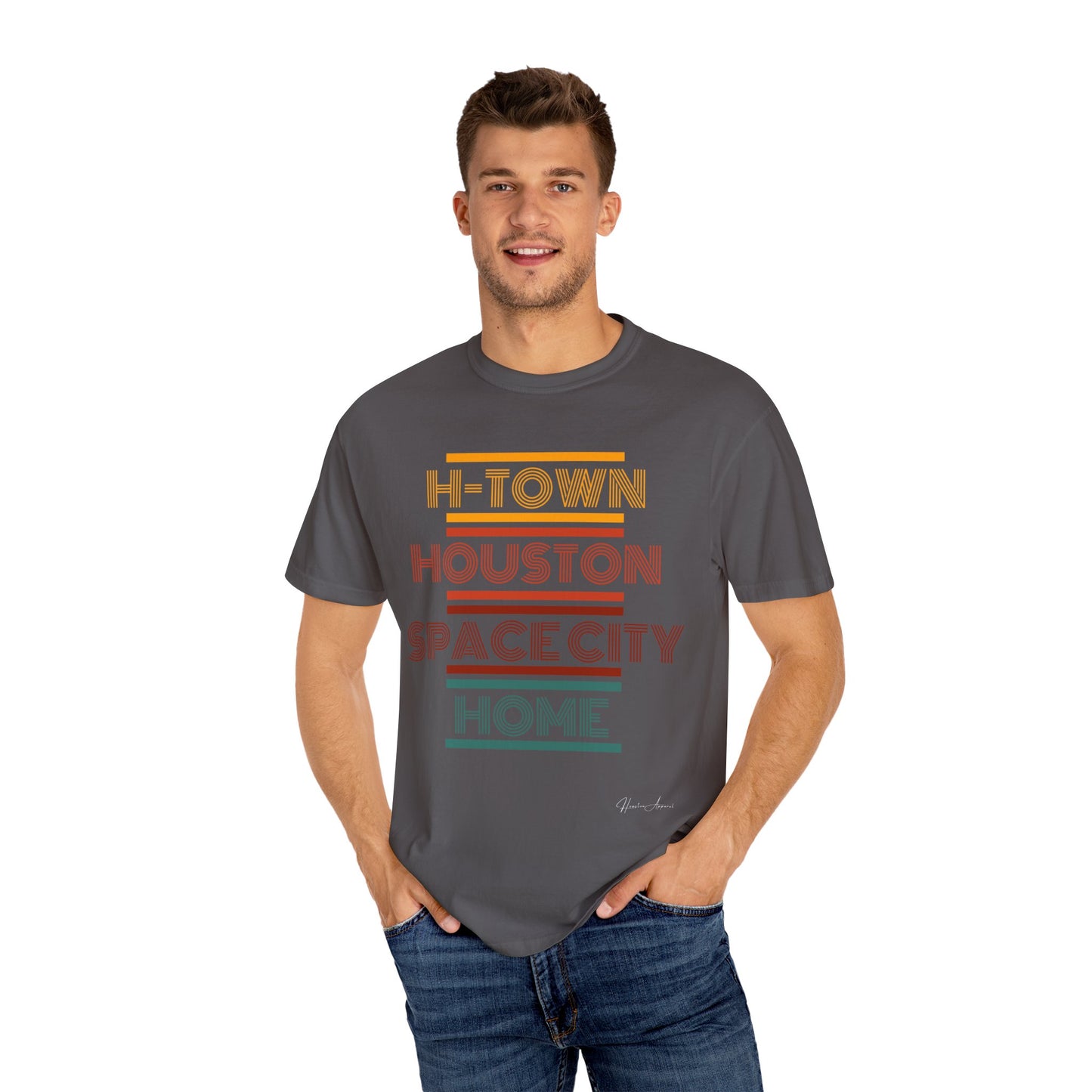 Houston is Home Unisex Garment-Dyed T-shirt