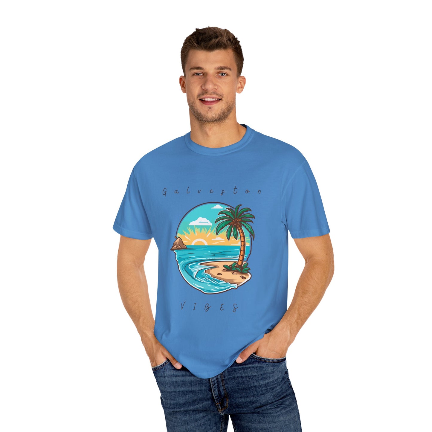 Galveston Unisex Garment-Dyed T-shirt