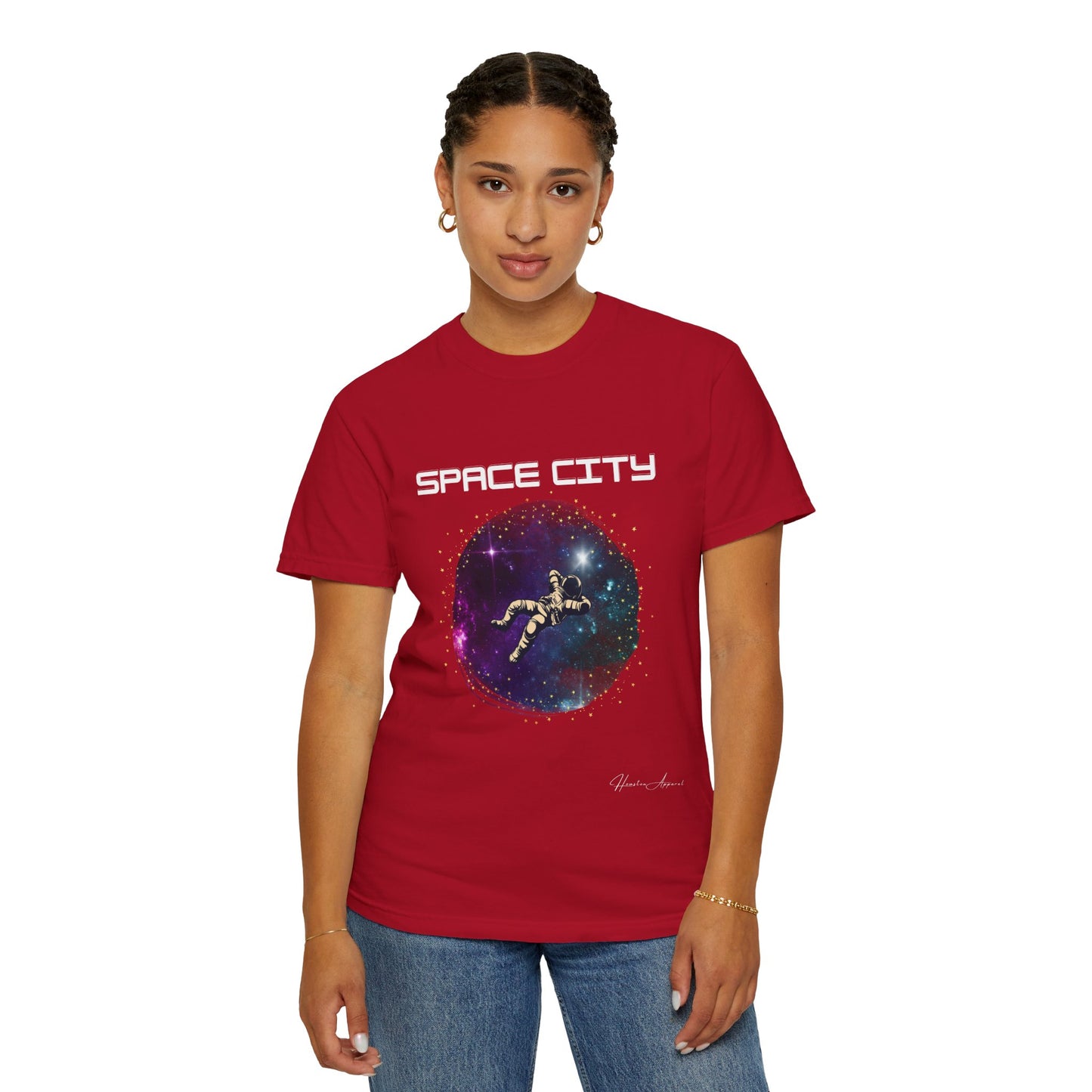 Space City Unisex Garment-Dyed T-shirt