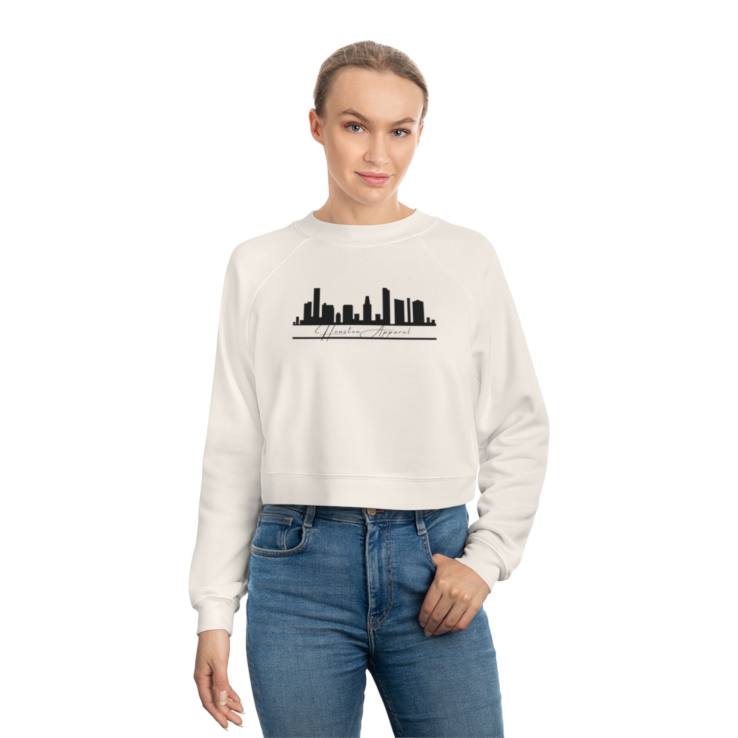 Houston Apparel Women's Cropped Fleece Pullover