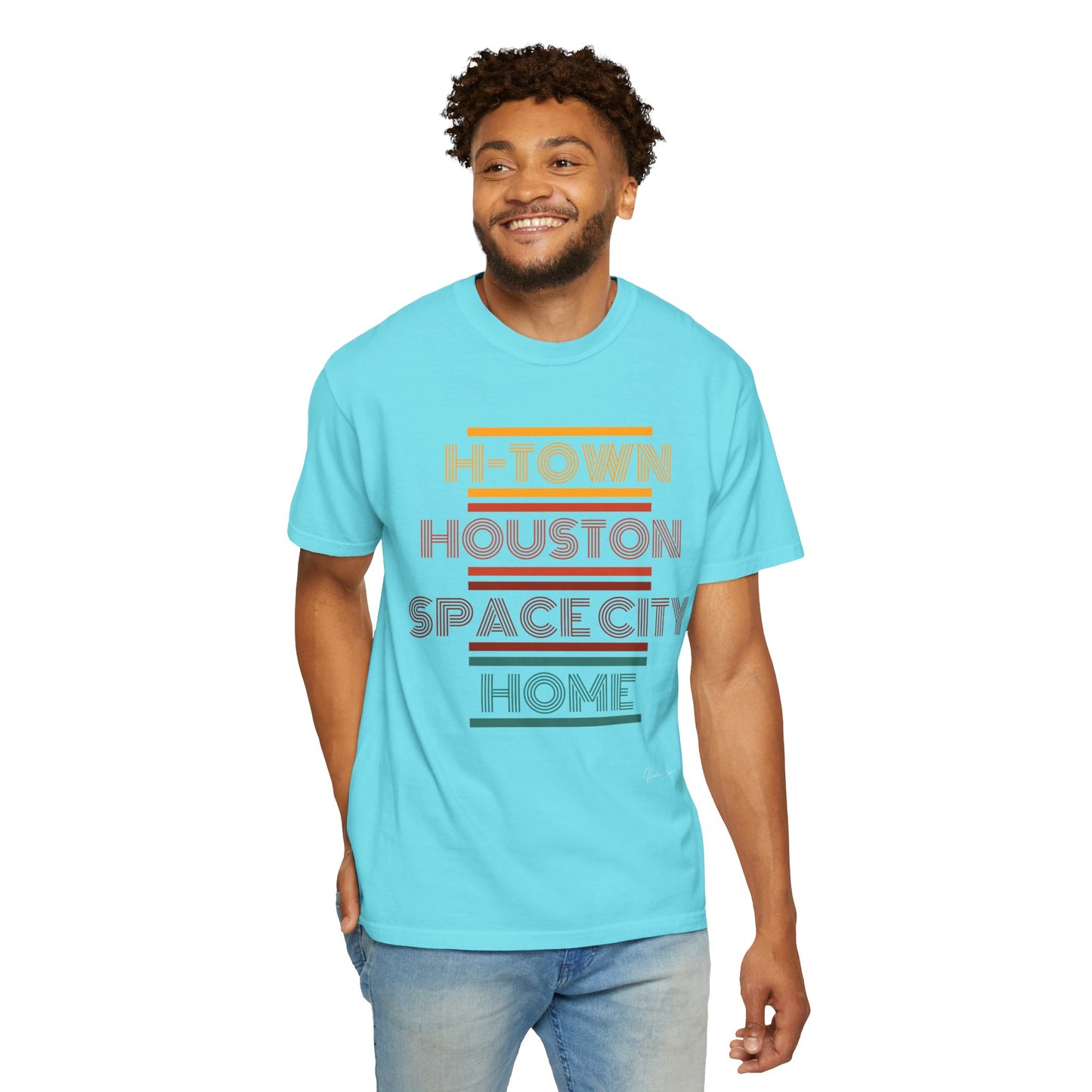 Houston is Home Unisex Garment-Dyed T-shirt