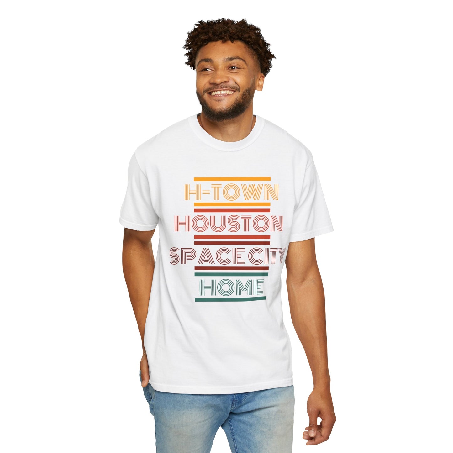 Houston is Home Unisex Garment-Dyed T-shirt