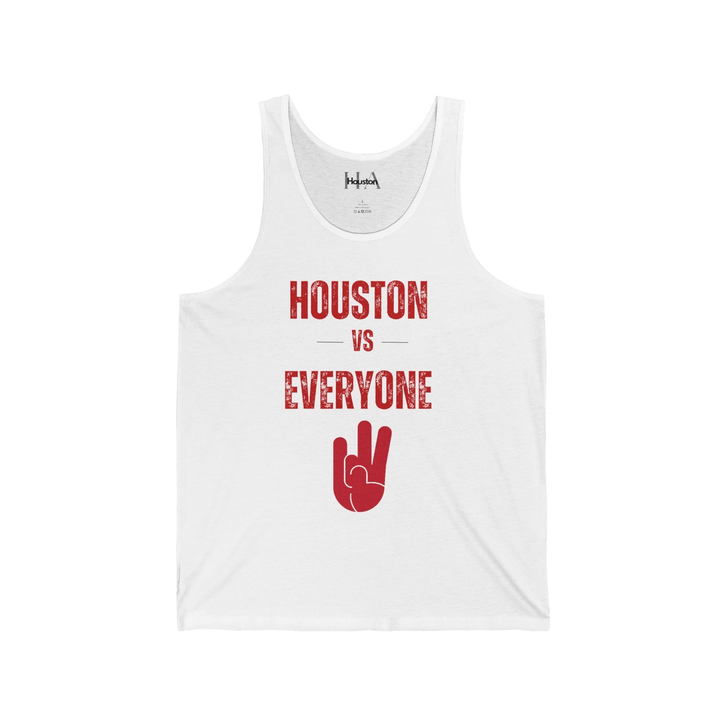 Houston v Everyone Unisex Jersey Tank