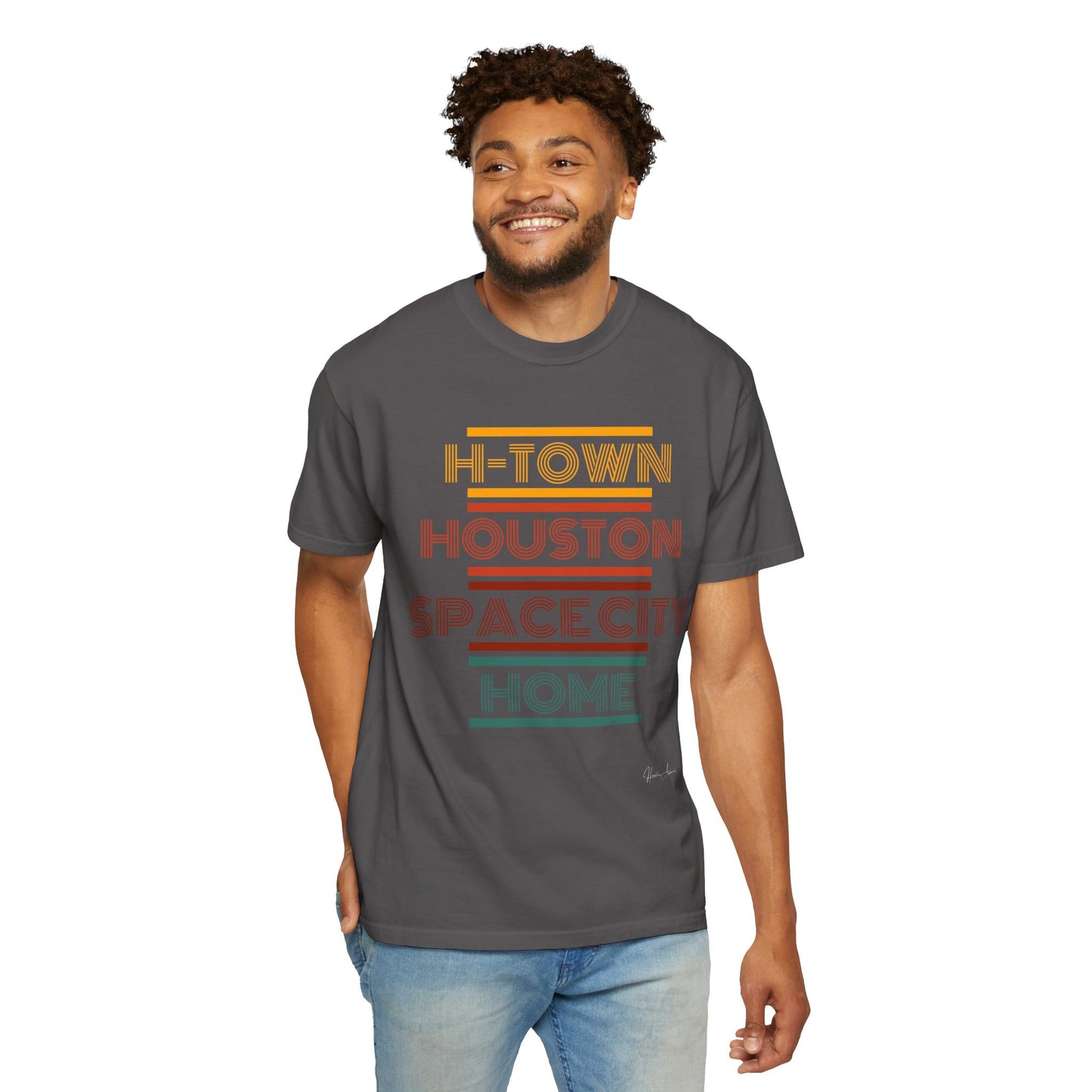 Houston is Home Unisex Garment-Dyed T-shirt