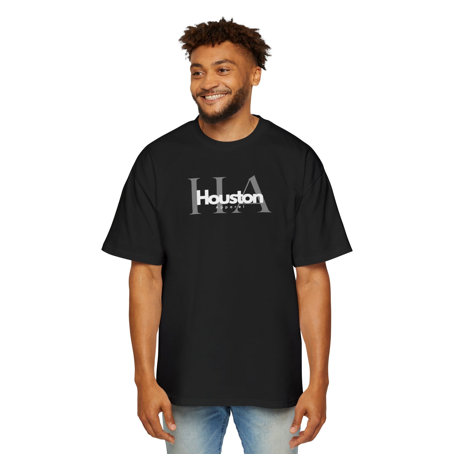 Black Men's Heavy Oversized Tee