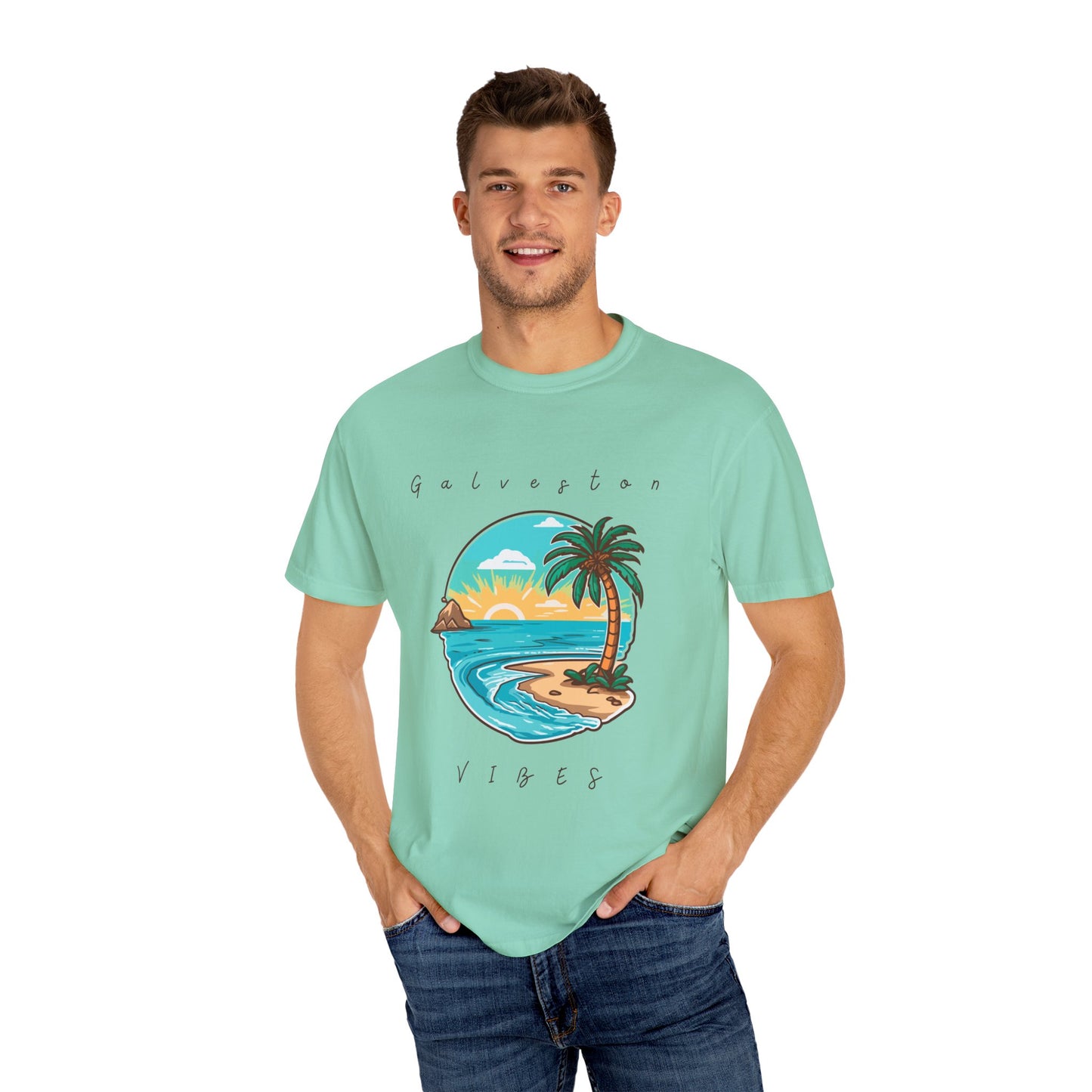 Galveston Unisex Garment-Dyed T-shirt