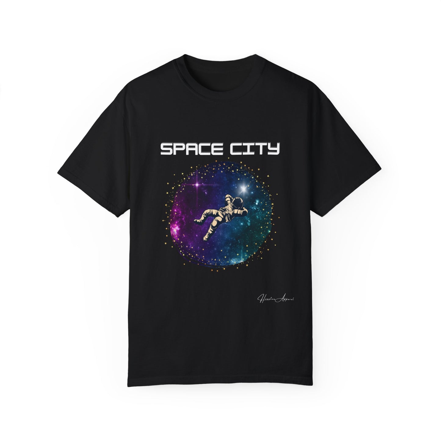 Space City Unisex Garment-Dyed T-shirt