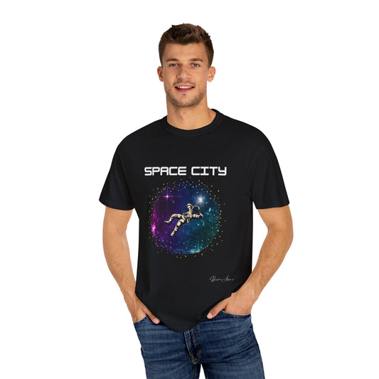 Space City Unisex Garment-Dyed T-shirt