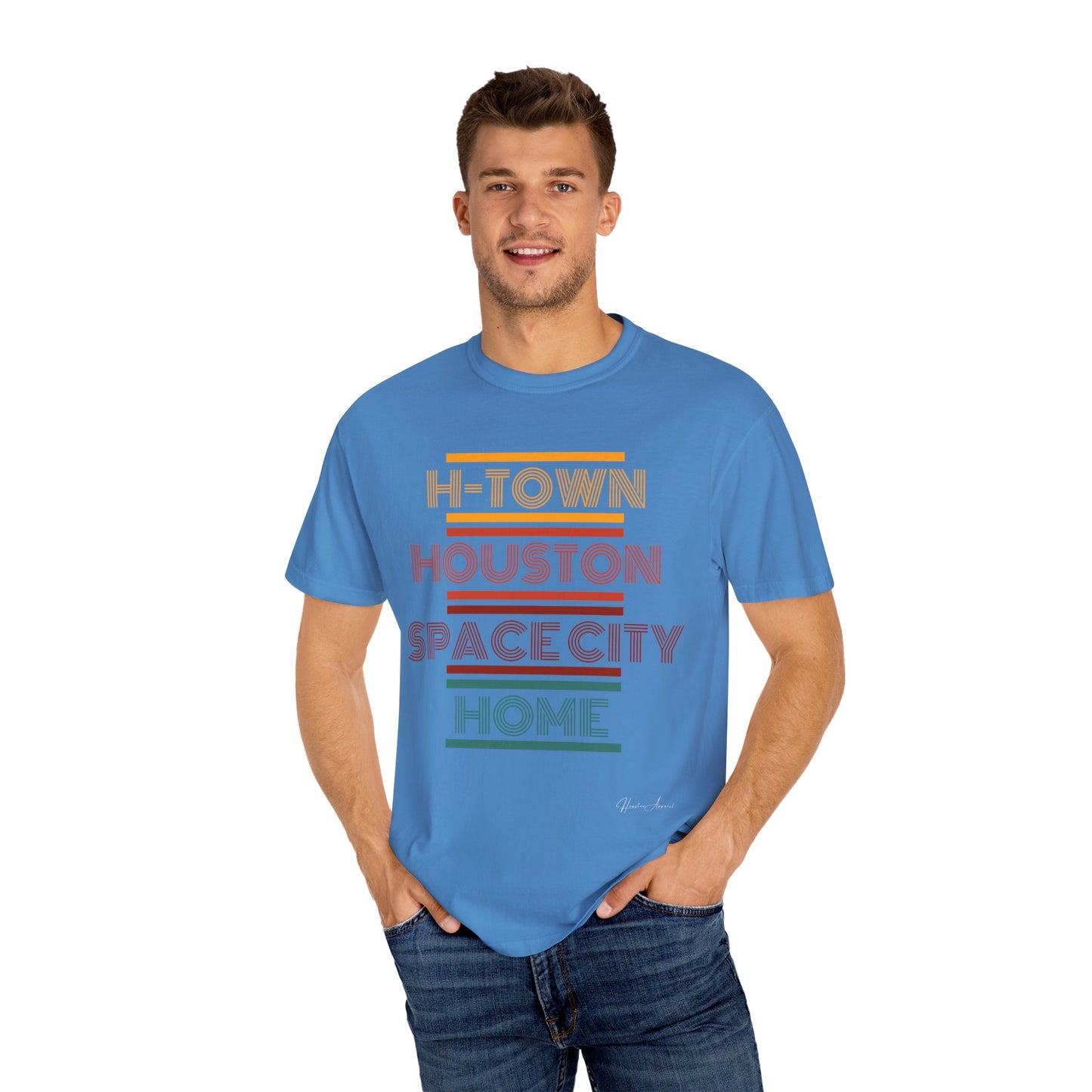 Houston is Home Unisex Garment-Dyed T-shirt