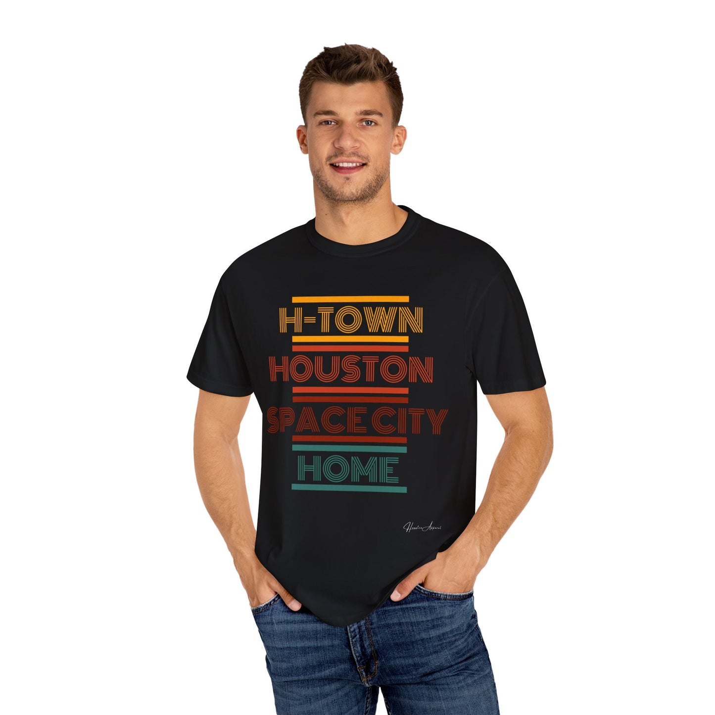 Houston is Home Unisex Garment-Dyed T-shirt