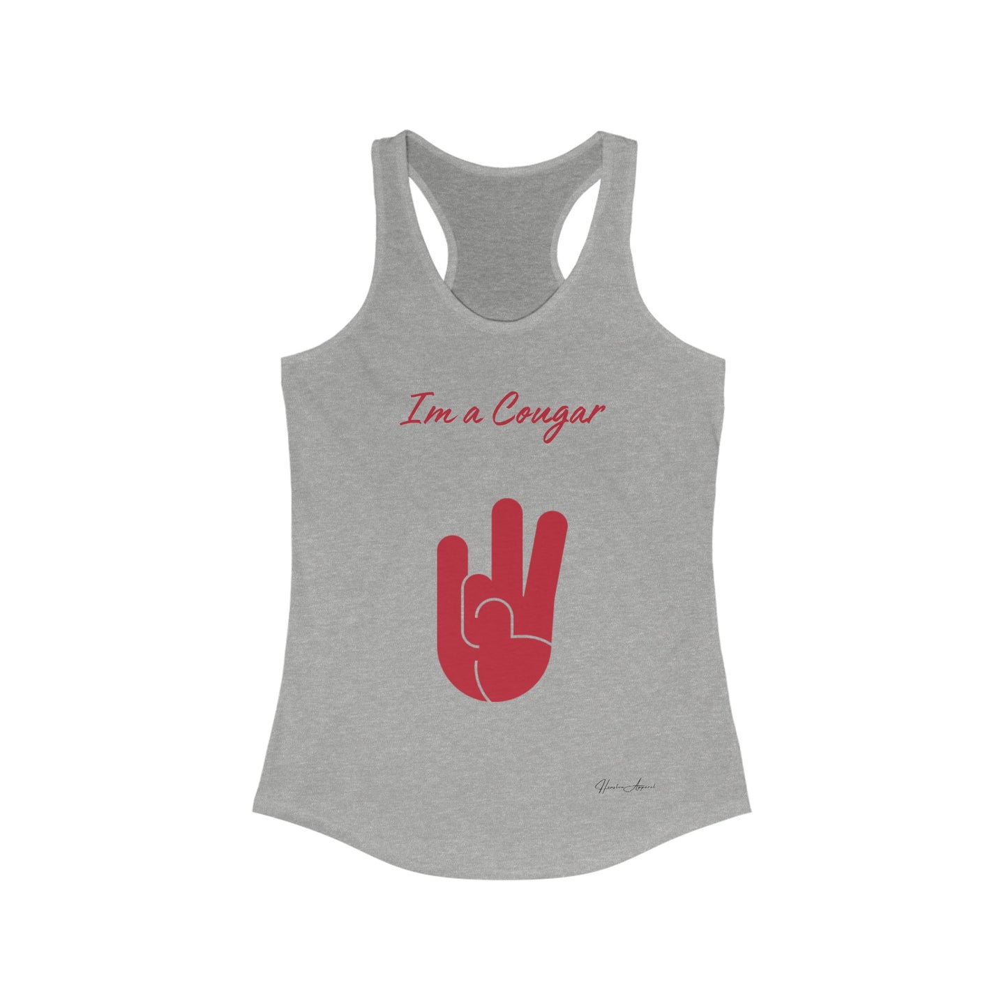 Im a Cougar Women's Ideal Racerback Tank