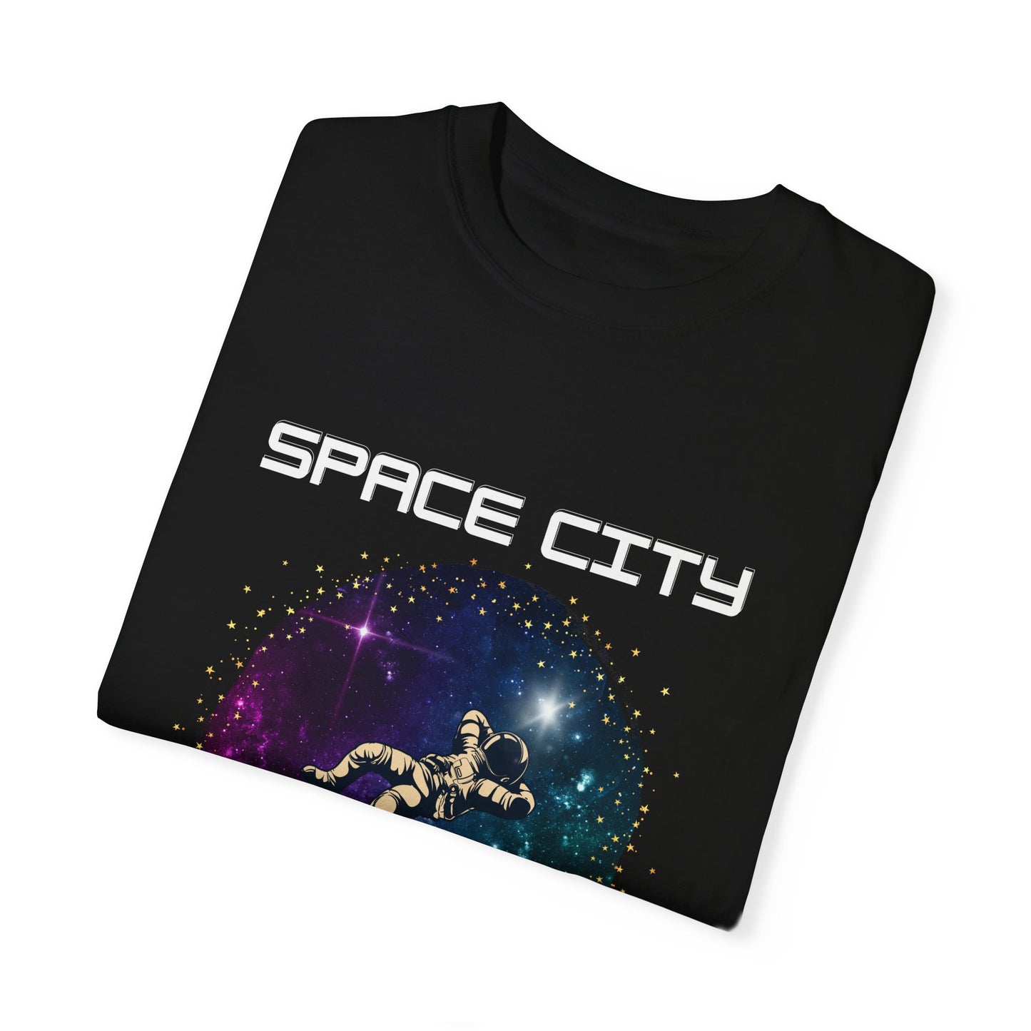 Space City Unisex Garment-Dyed T-shirt