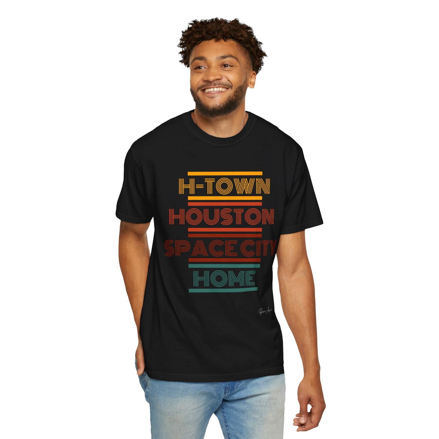 Houston is Home Unisex Garment-Dyed T-shirt