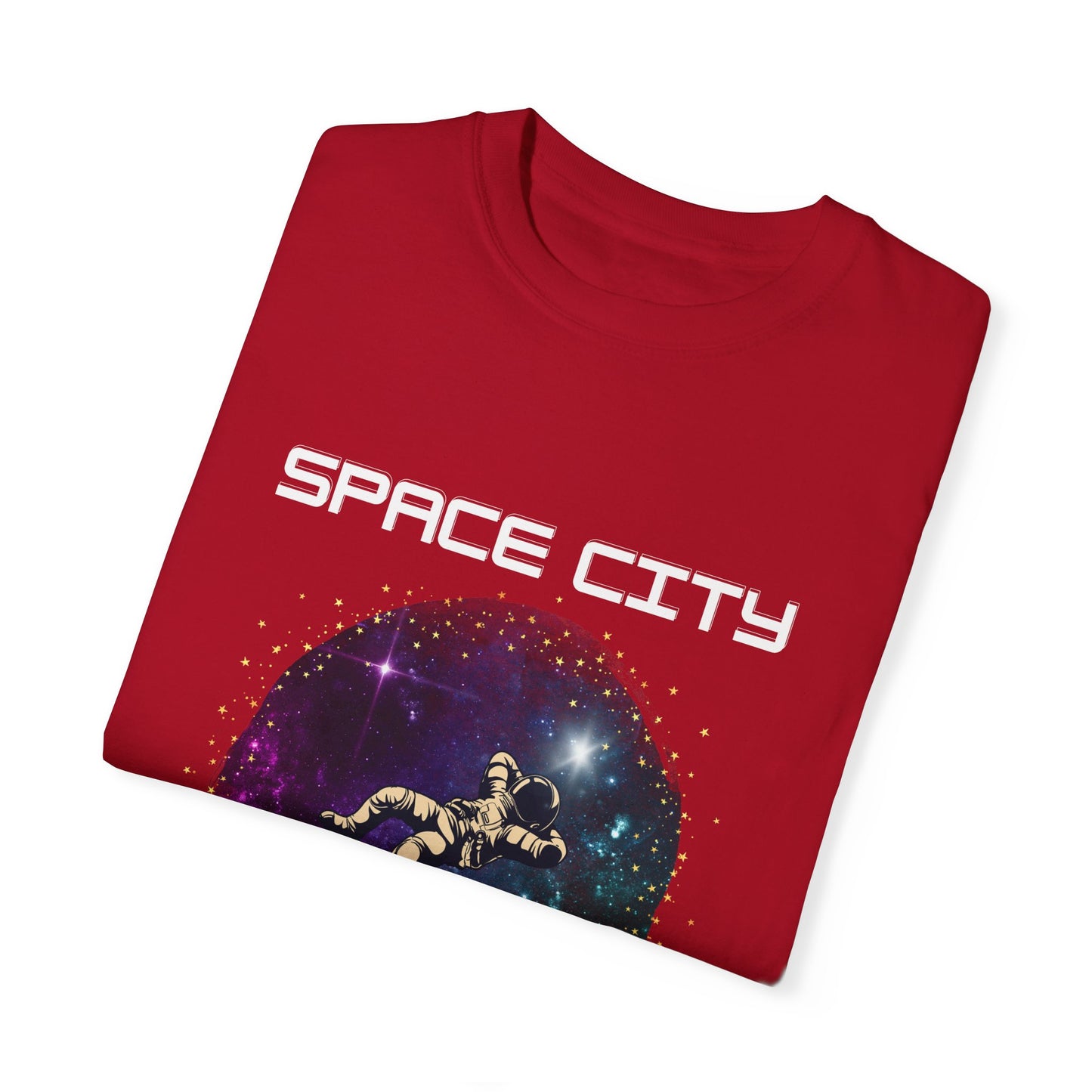 Space City Unisex Garment-Dyed T-shirt