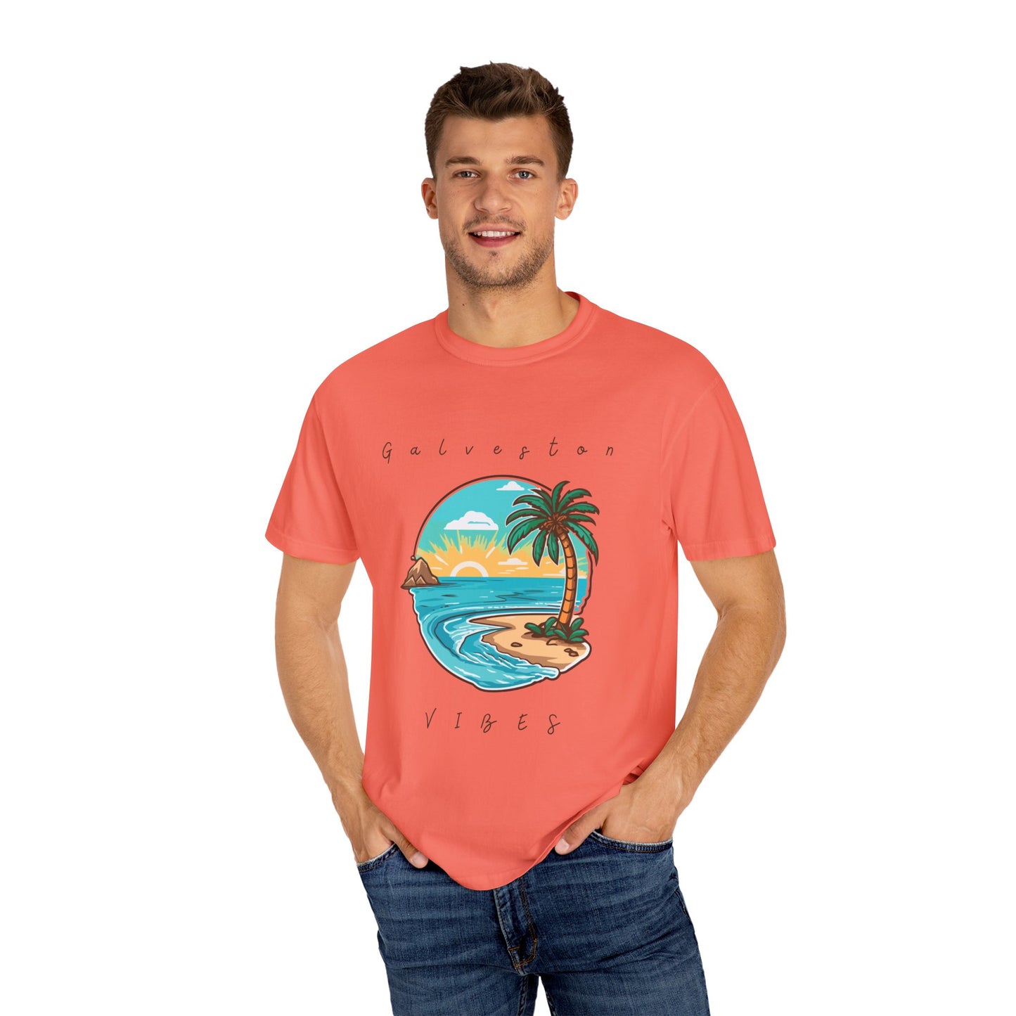 Galveston Unisex Garment-Dyed T-shirt