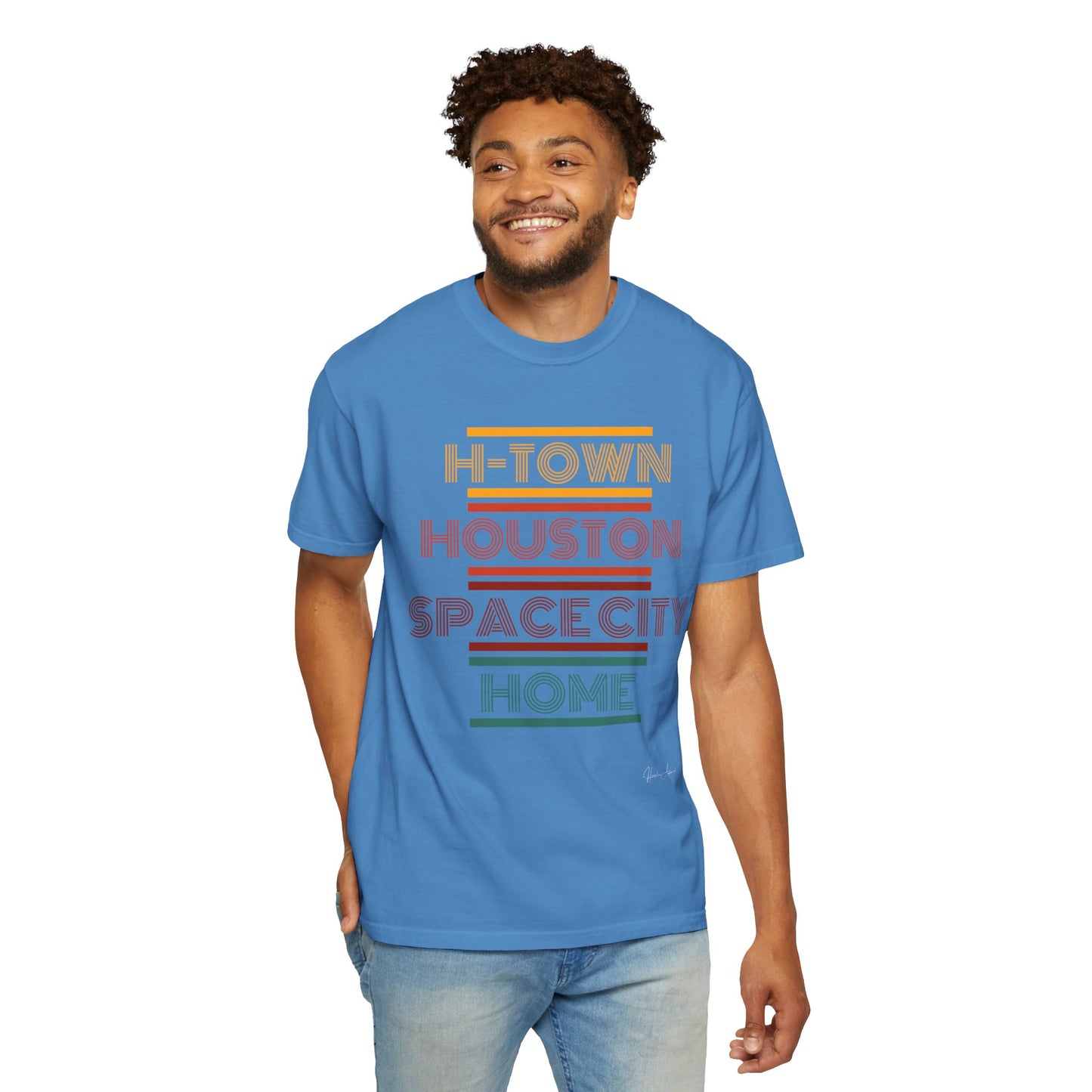 Houston is Home Unisex Garment-Dyed T-shirt