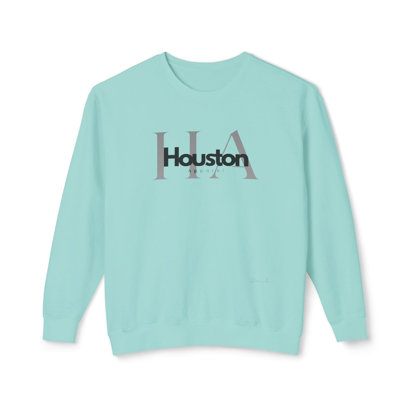 Houston Apparel with logo Unisex Lightweight Crewneck Sweatshirt