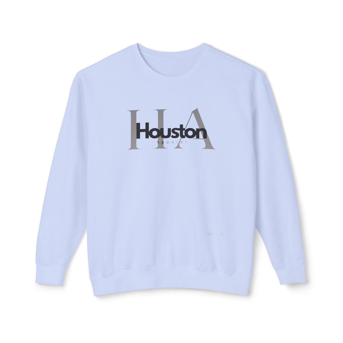 Houston Apparel with logo Unisex Lightweight Crewneck Sweatshirt